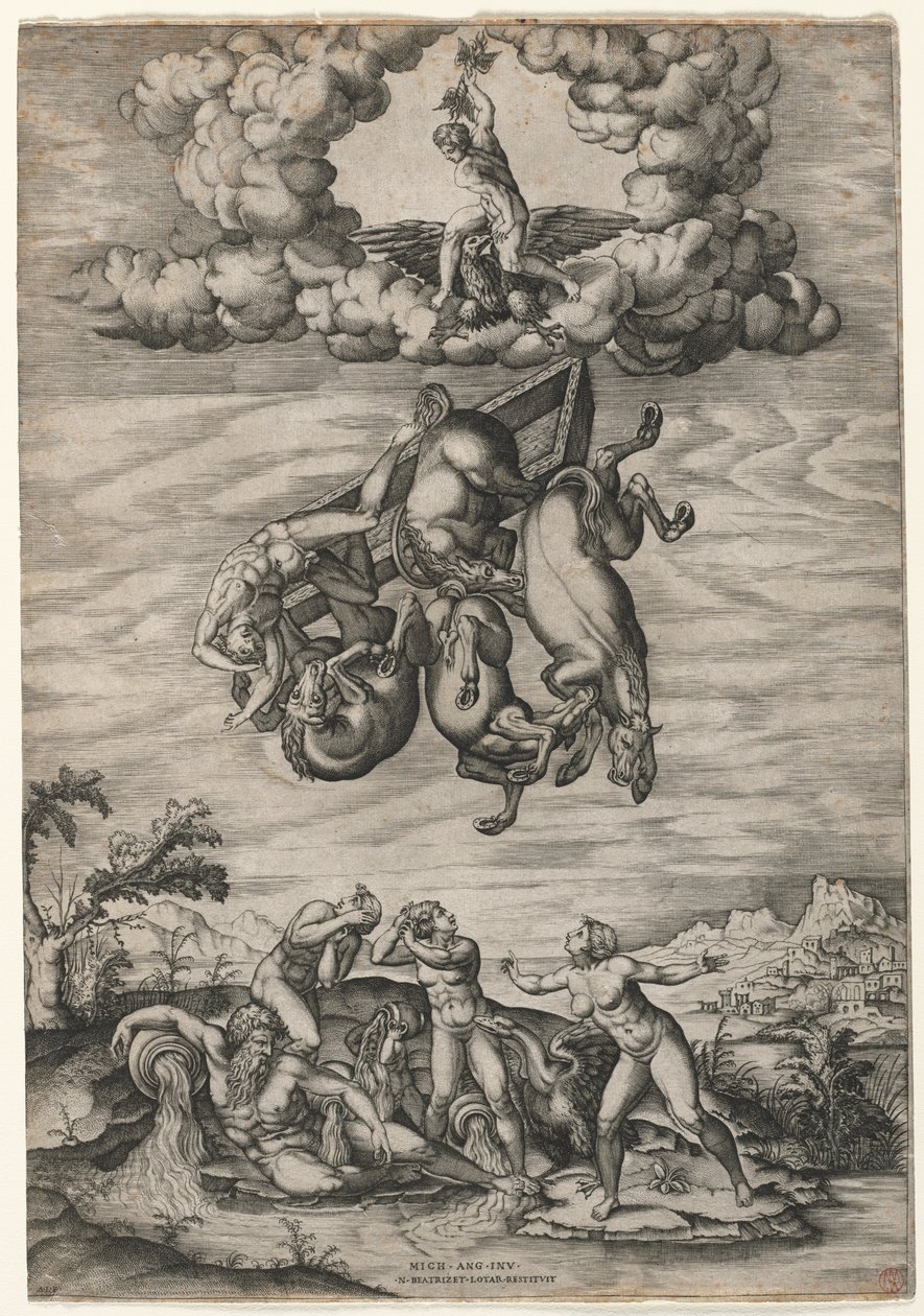Der Fall des Phaeton von Nicolas Beatrizet