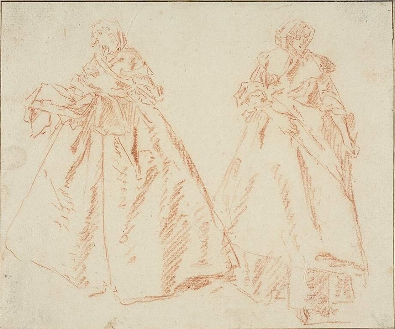 Zwei stehende Frauen von Nicolas Lancret