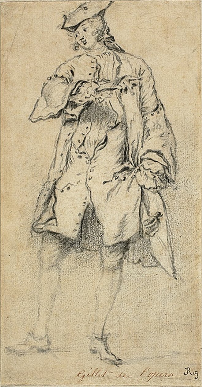 Junger Mann stehend von Nicolas Lancret