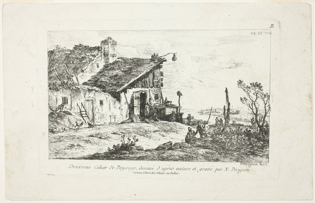 Landschaft, aus Deuxieme Cahier de Paysage von Nicolas Perignon