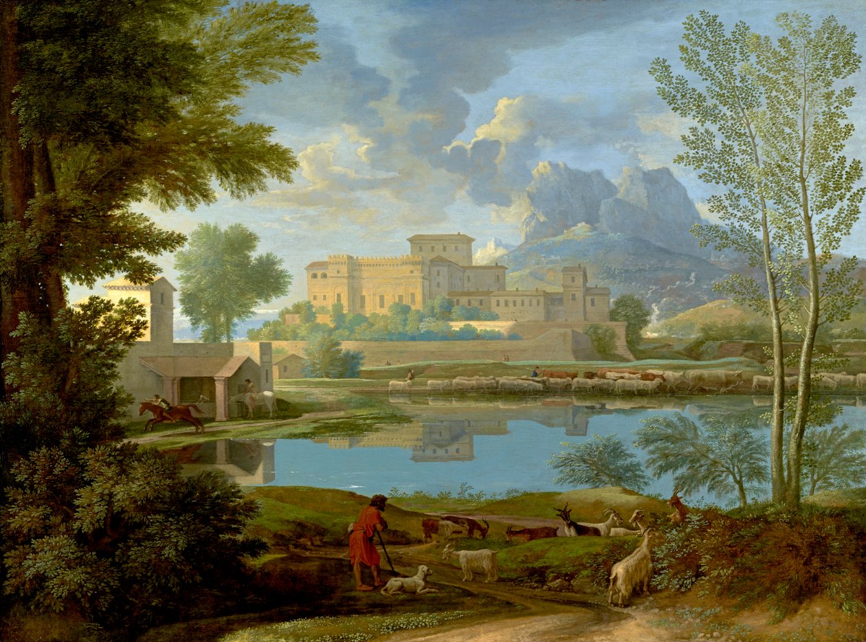 Landschaft mit Ruhe, 1650-1 von Nicolas Poussin