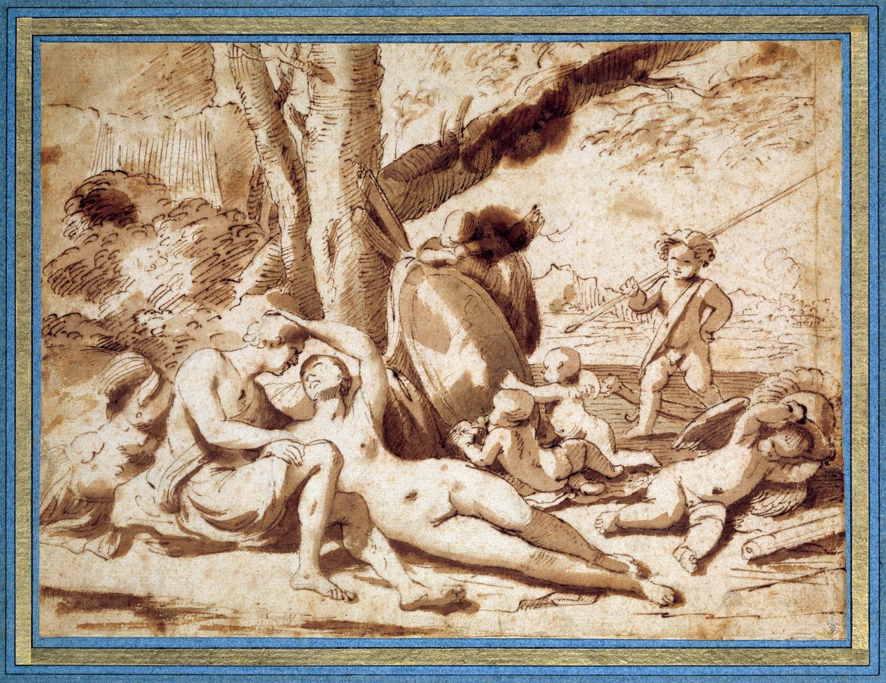 Mars und Venus von Nicolas Poussin