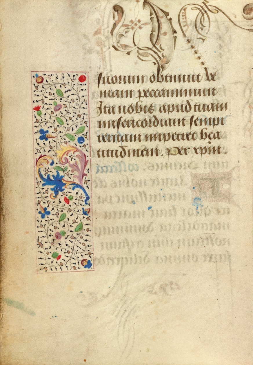 Geschmückte Textseite von Nicolas Spierinc