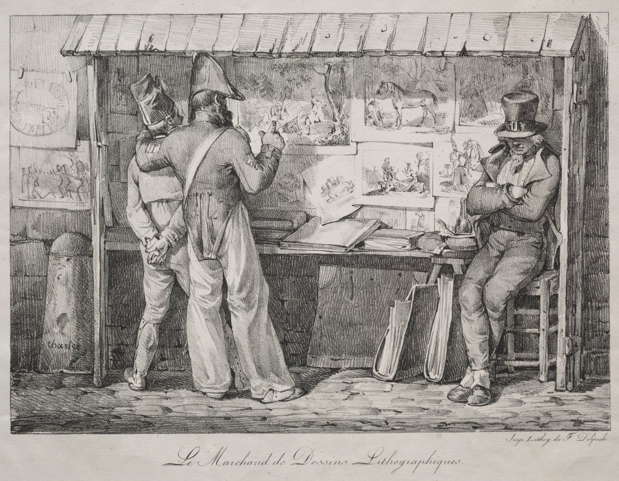 Der Lithographenhändler von Nicolas Toussaint Charlet