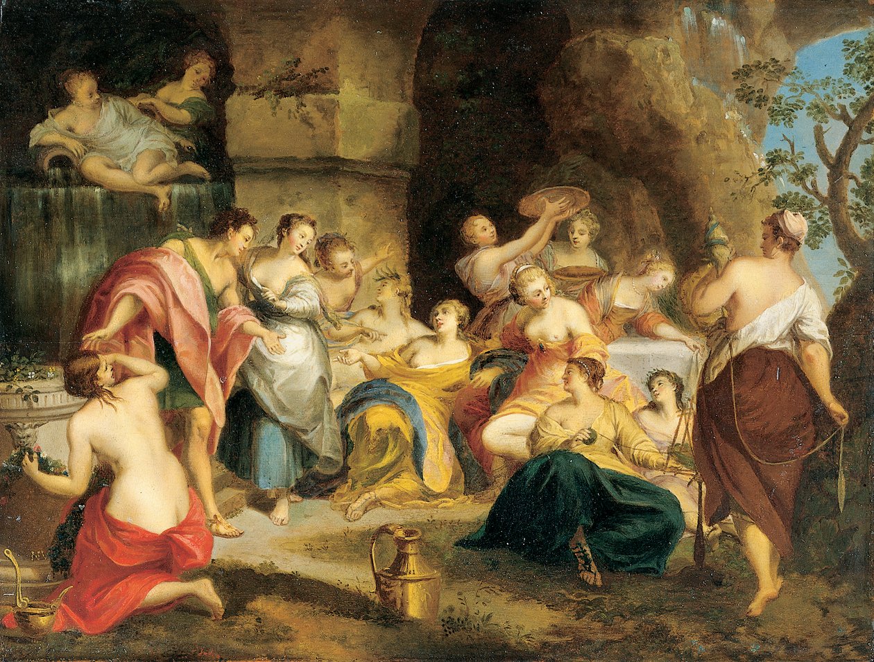 Telemach auf der Insel der Kalypso von Nicolas Vleughels