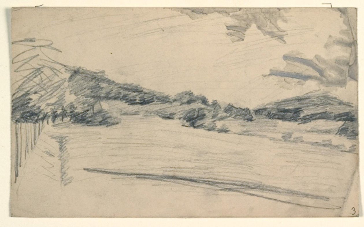 Landschaft mit einer Allee von Niels Larsen Stevns