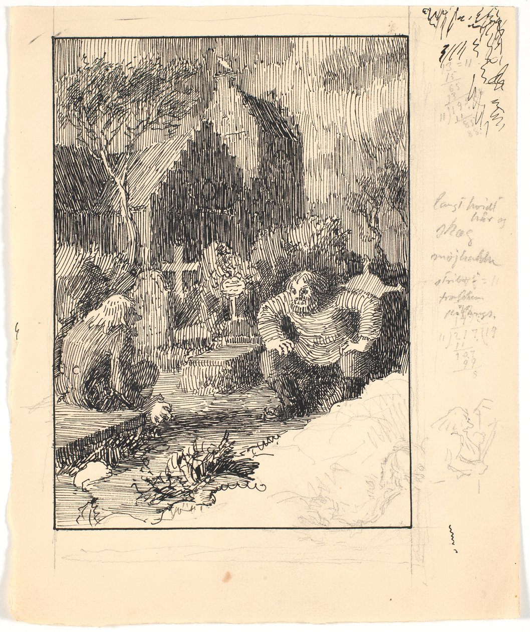 Strandwarnung und Kirchengeist von Niels Skovgaard