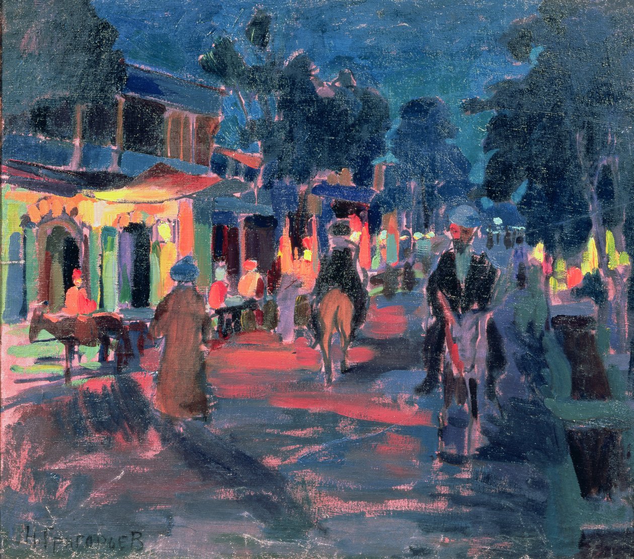 Nachtcafé, 1910er von Nikolai Grigoryev