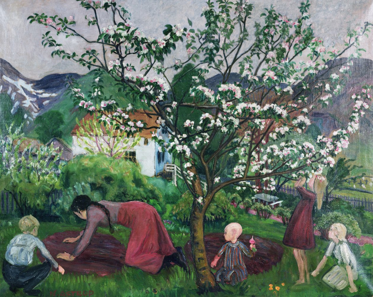 Im Garten, ca. 1914-15 von Nikolai Astrup