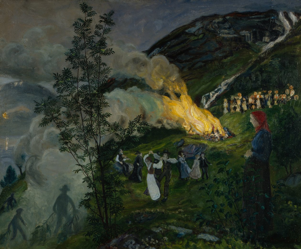 Mittsommerfeuer von Nikolai Astrup