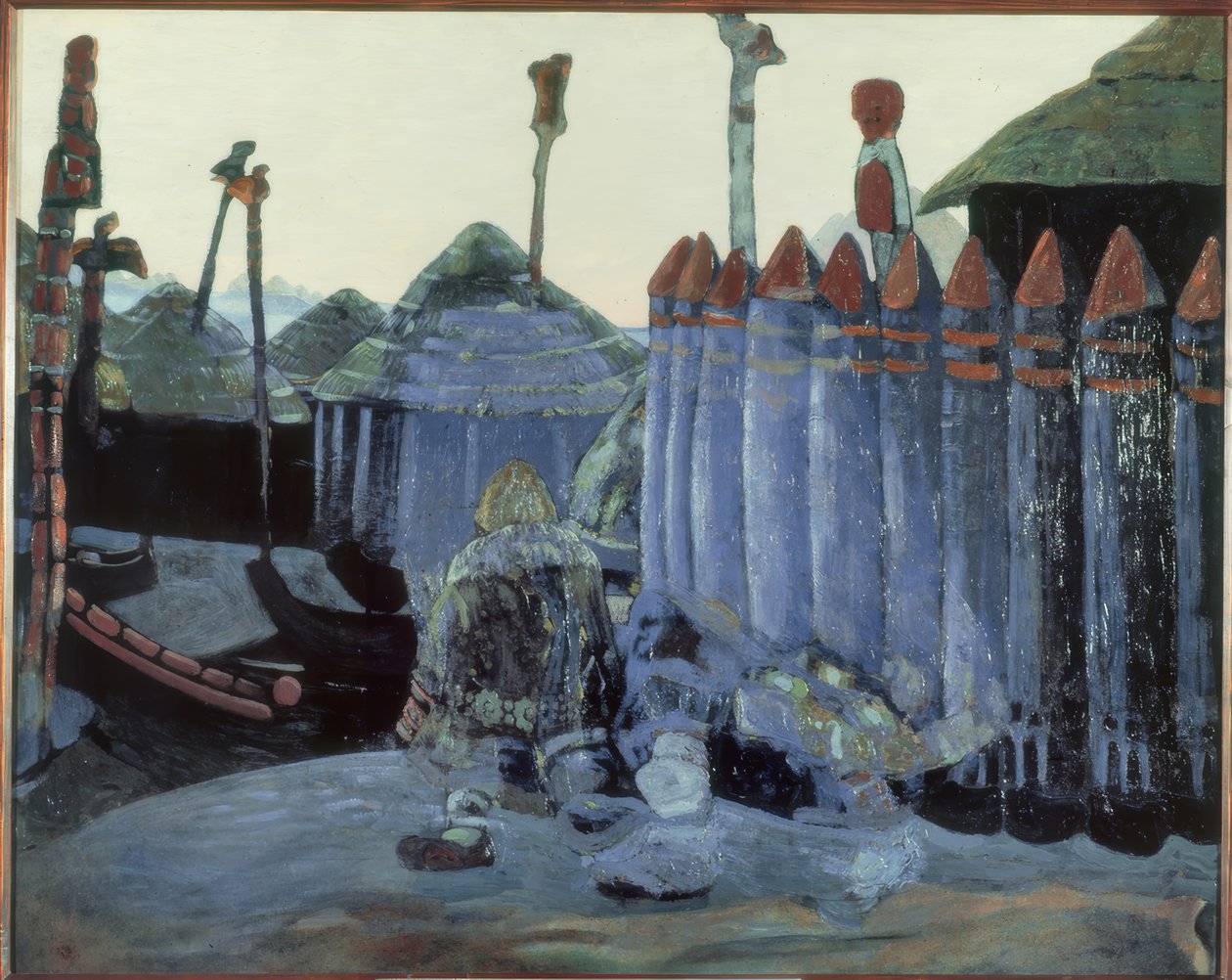 Heidnischer Tempel von Nikolai Konstantinowitsch Roerich