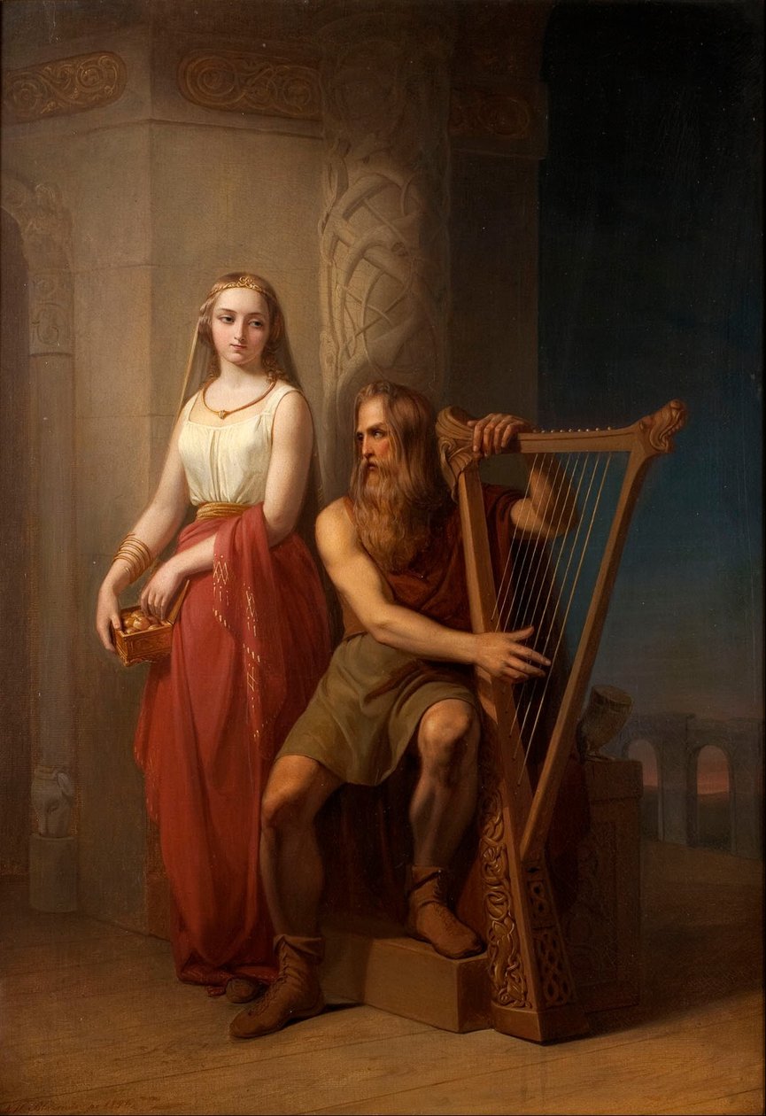 Idun und Brage von Nils Blommer