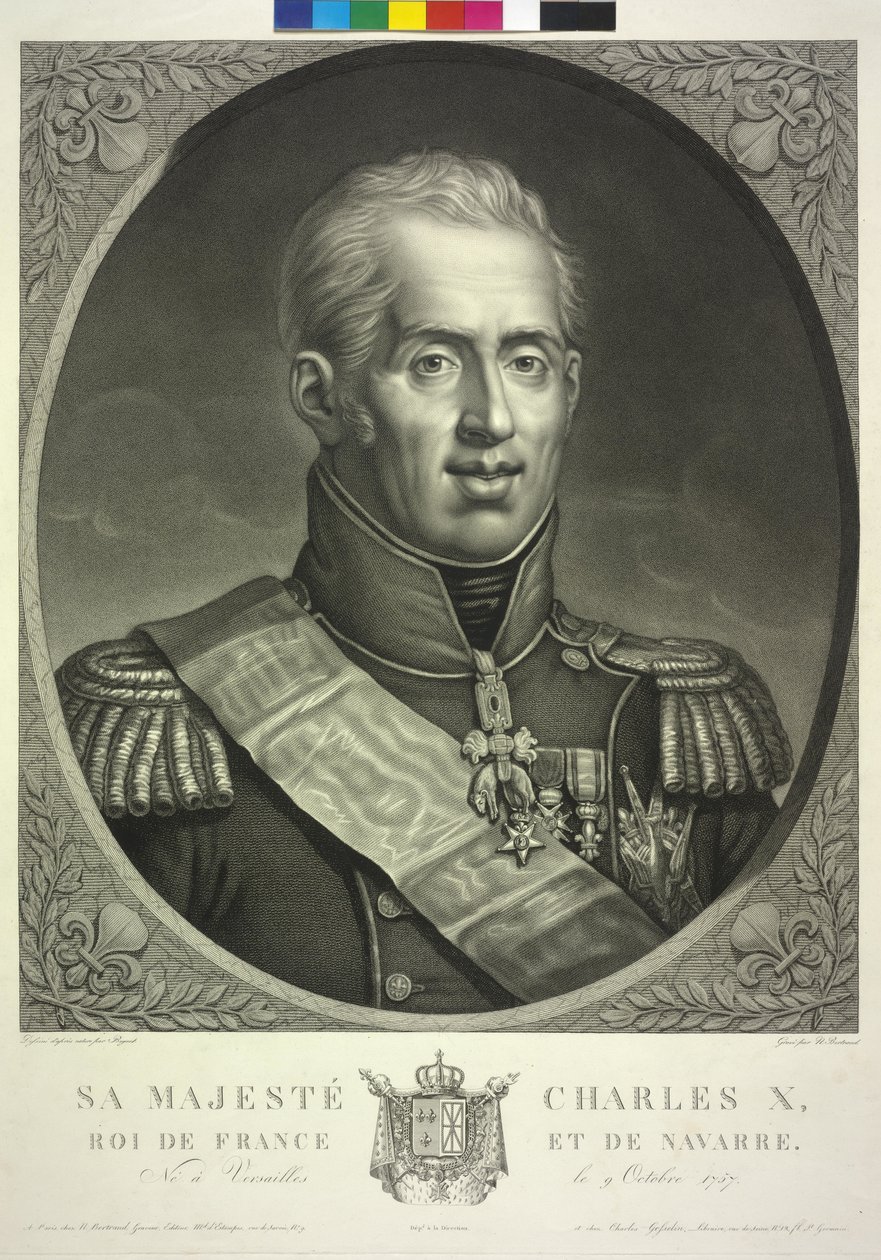 König von Frankreich Karl X. von Noel Francois Bertrand