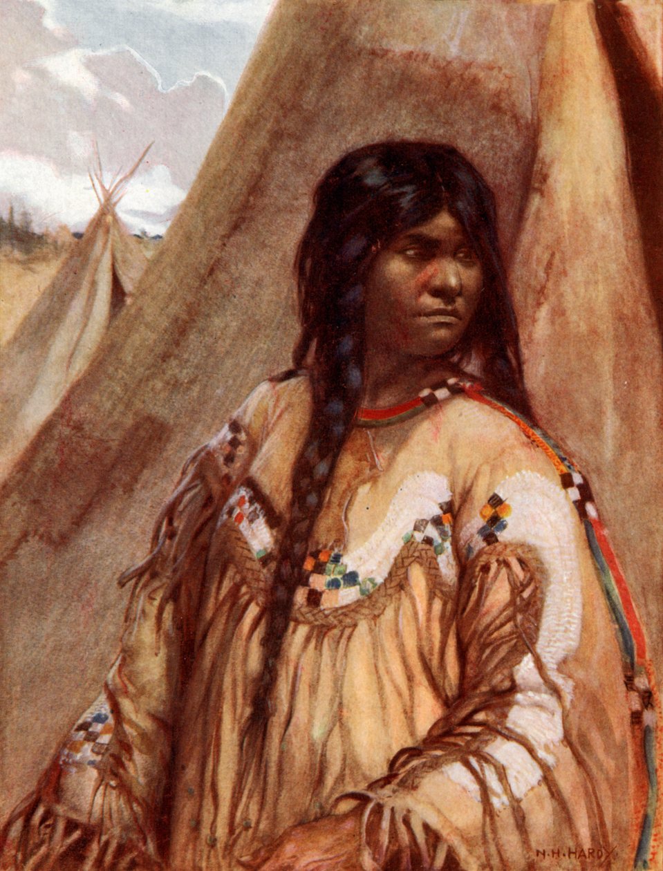 Blackfoot-Indianermädchen von Norman Hardy