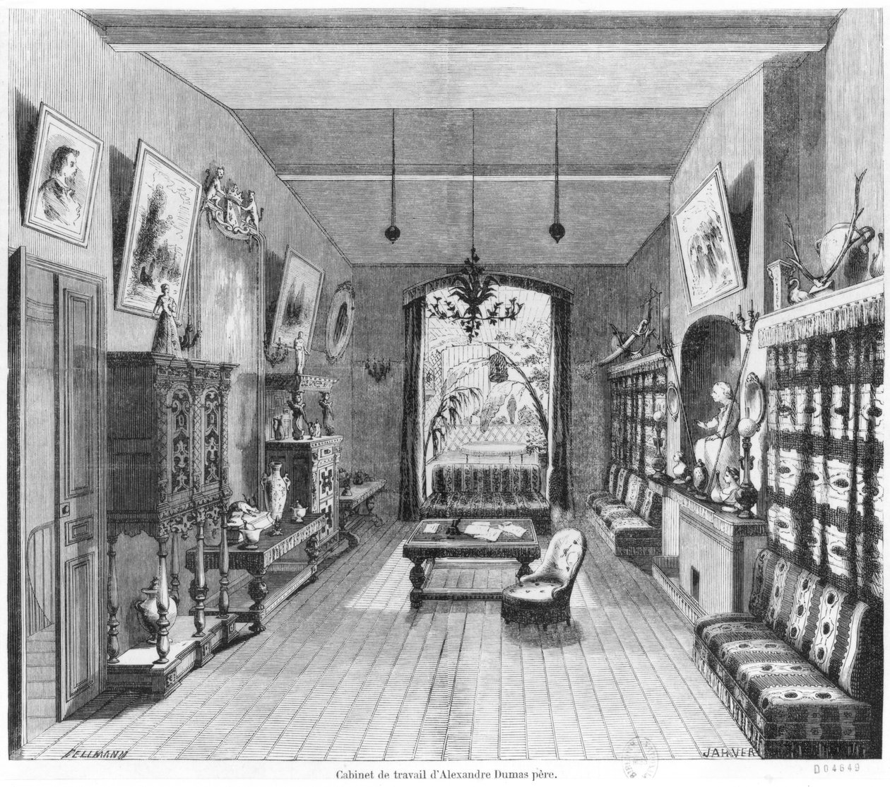 Studie von Alexandre Dumas Père von Octave Edouard Jean Jahyer