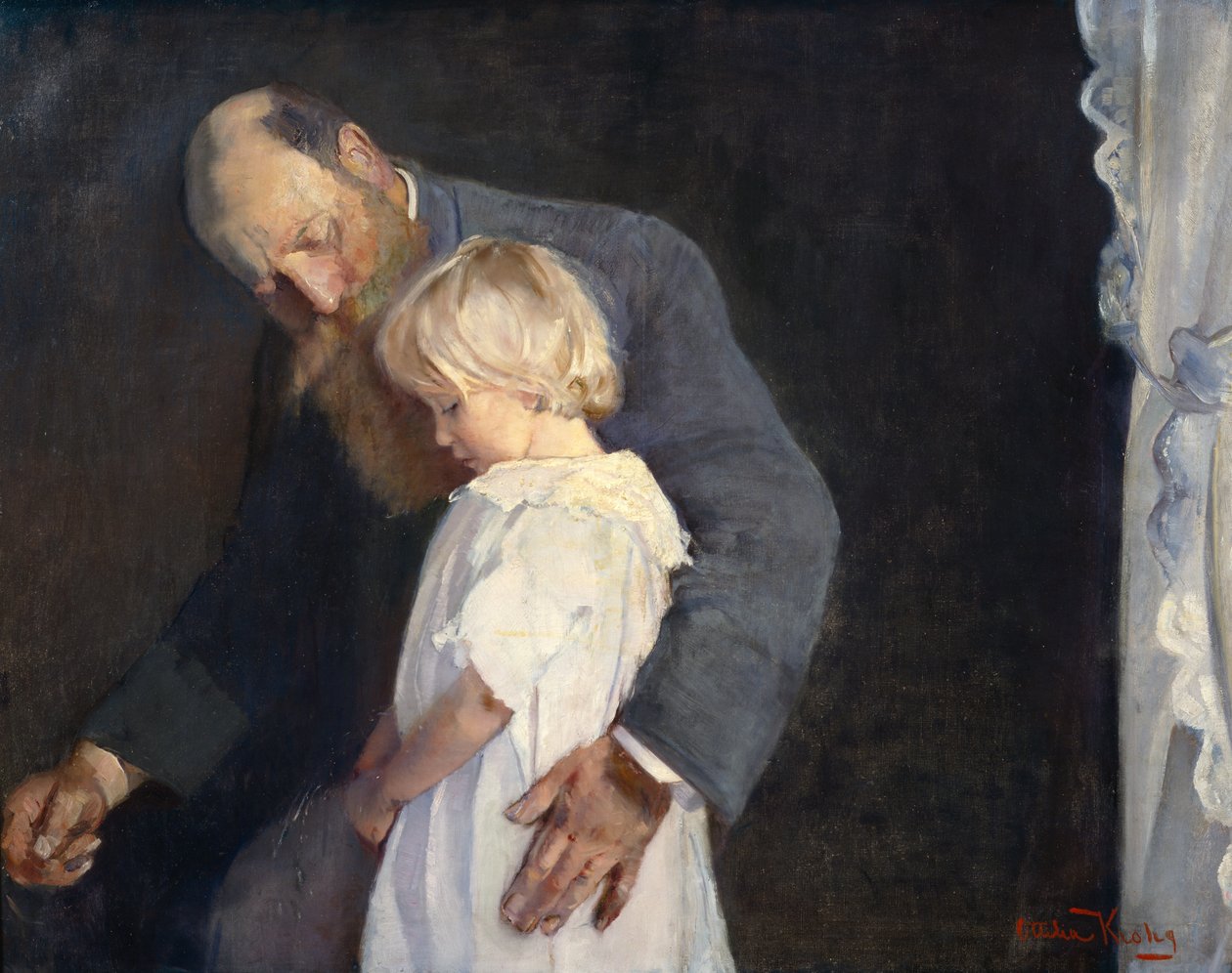 Armer Kleiner (Chrisitan Krohg und Nana) von Oda Krohg