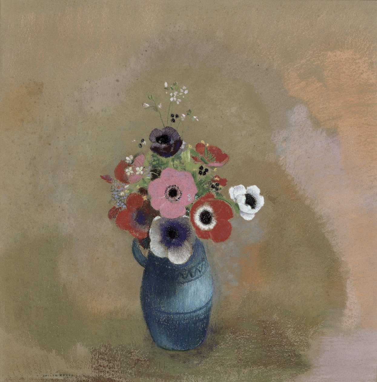 Blumenstrauß aus Anemonen von Odilon Redon
