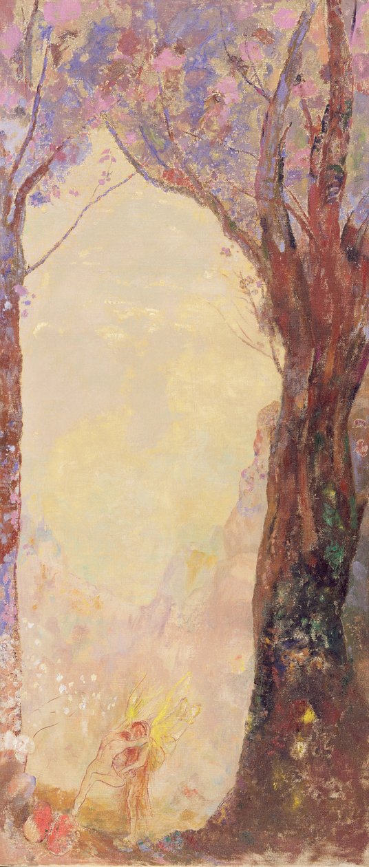Jakob ringt mit einem Engel von Odilon Redon