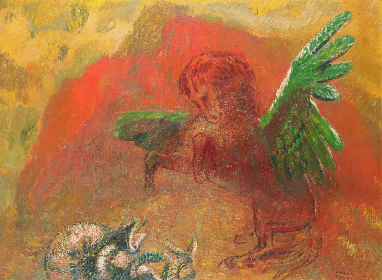 Pegasus triumphierend von Odilon Redon