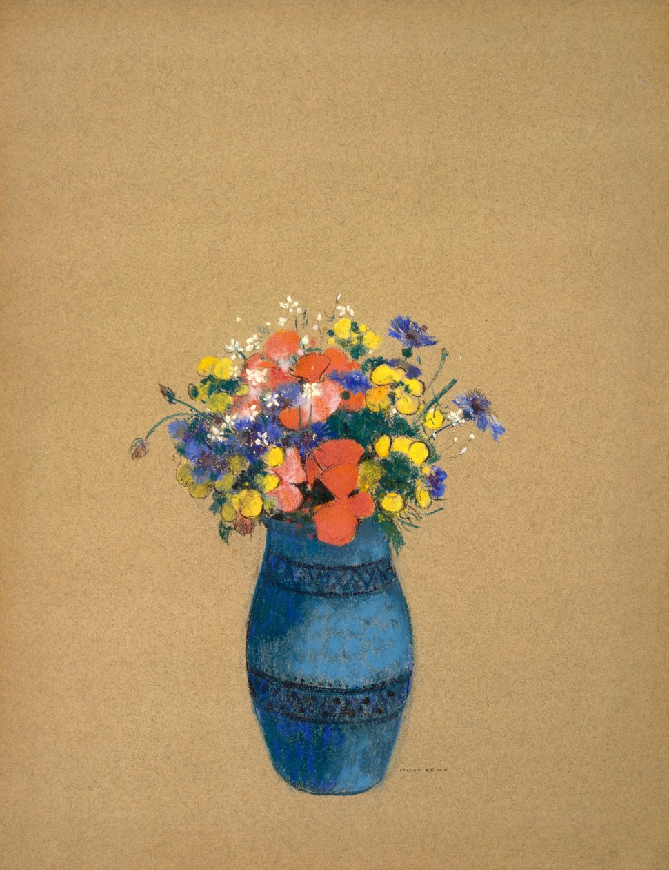 Blumenvase, 1909-10 von Odilon Redon