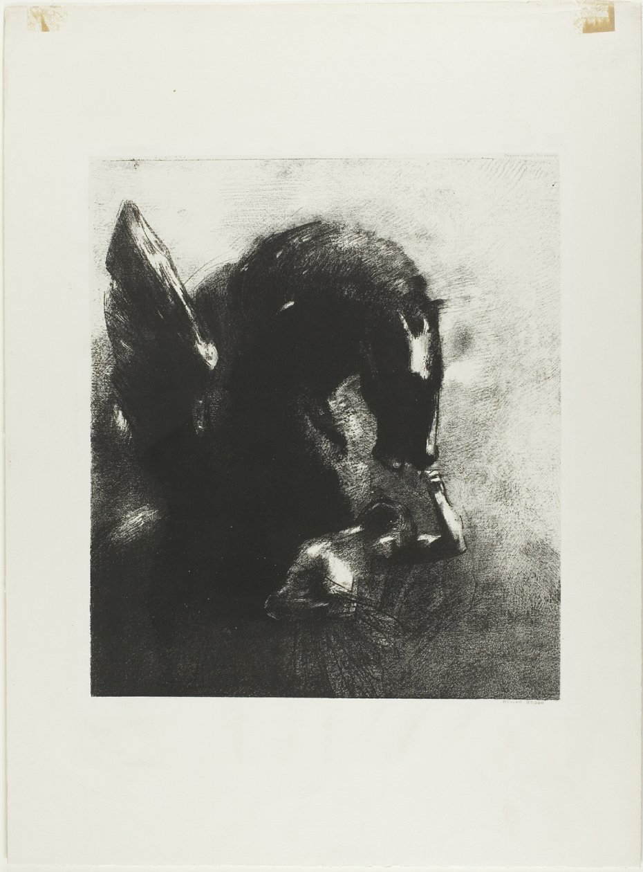 Gefangener Pegasus von Odilon Redon