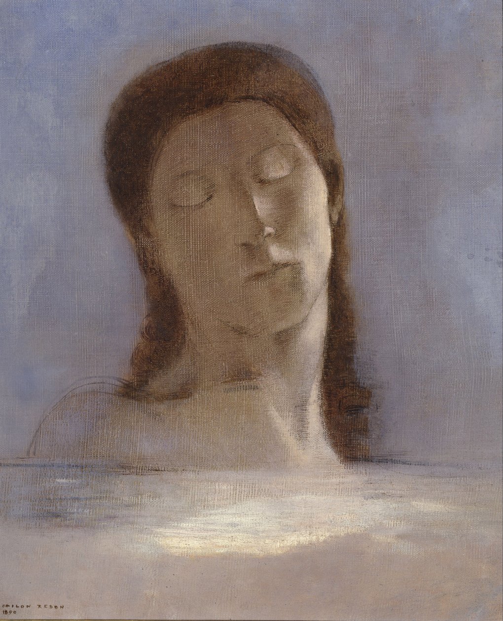 Geschlossene Augen von Odilon Redon