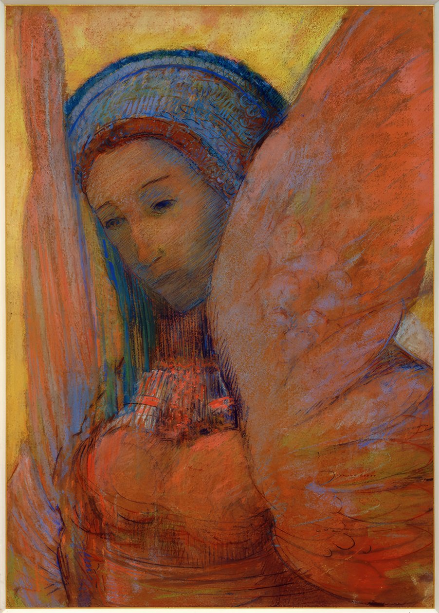 Die Lyra (Sphinx) von Odilon Redon