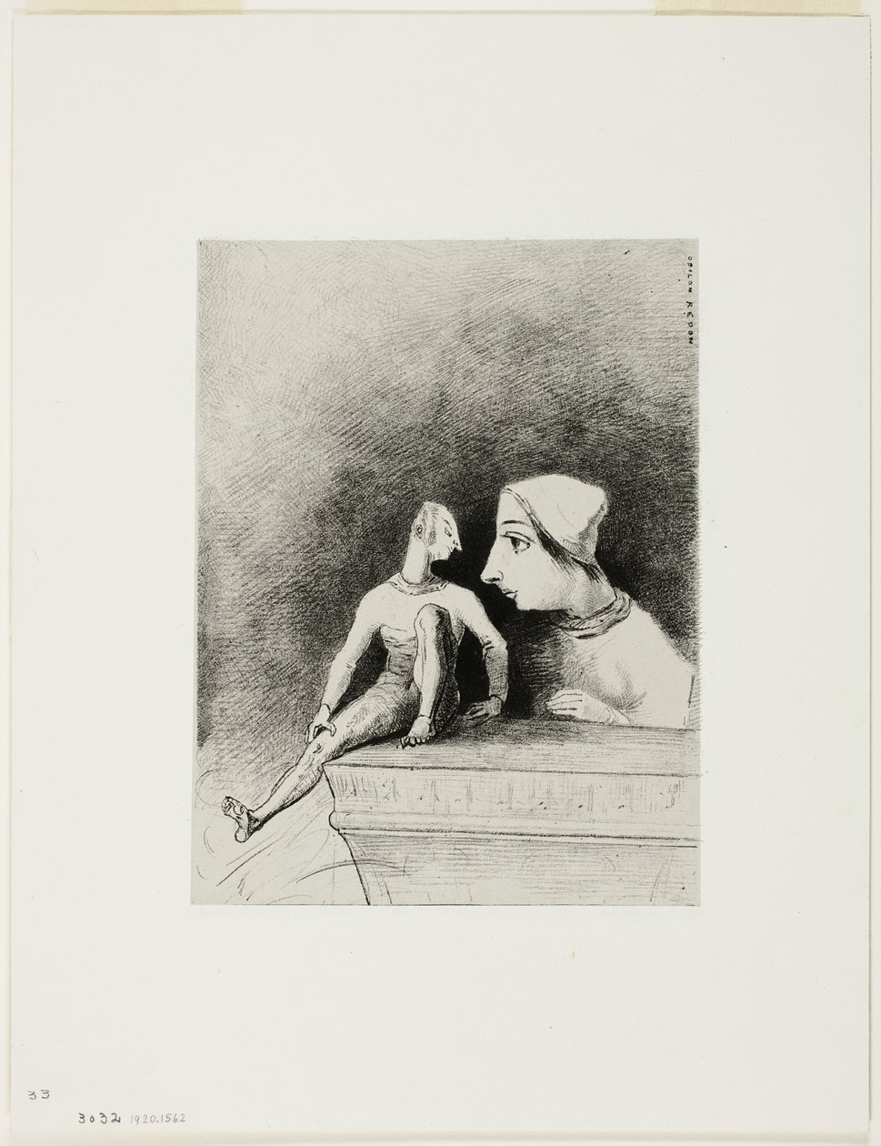Katzenhaftigkeit, Platte sieben aus In Dreams von Odilon Redon