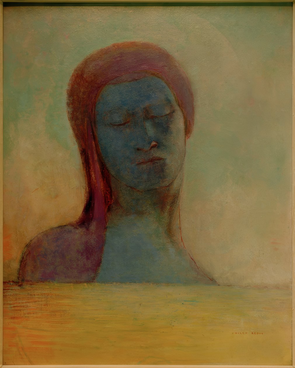 Geschlossene Augen von Odilon Redon