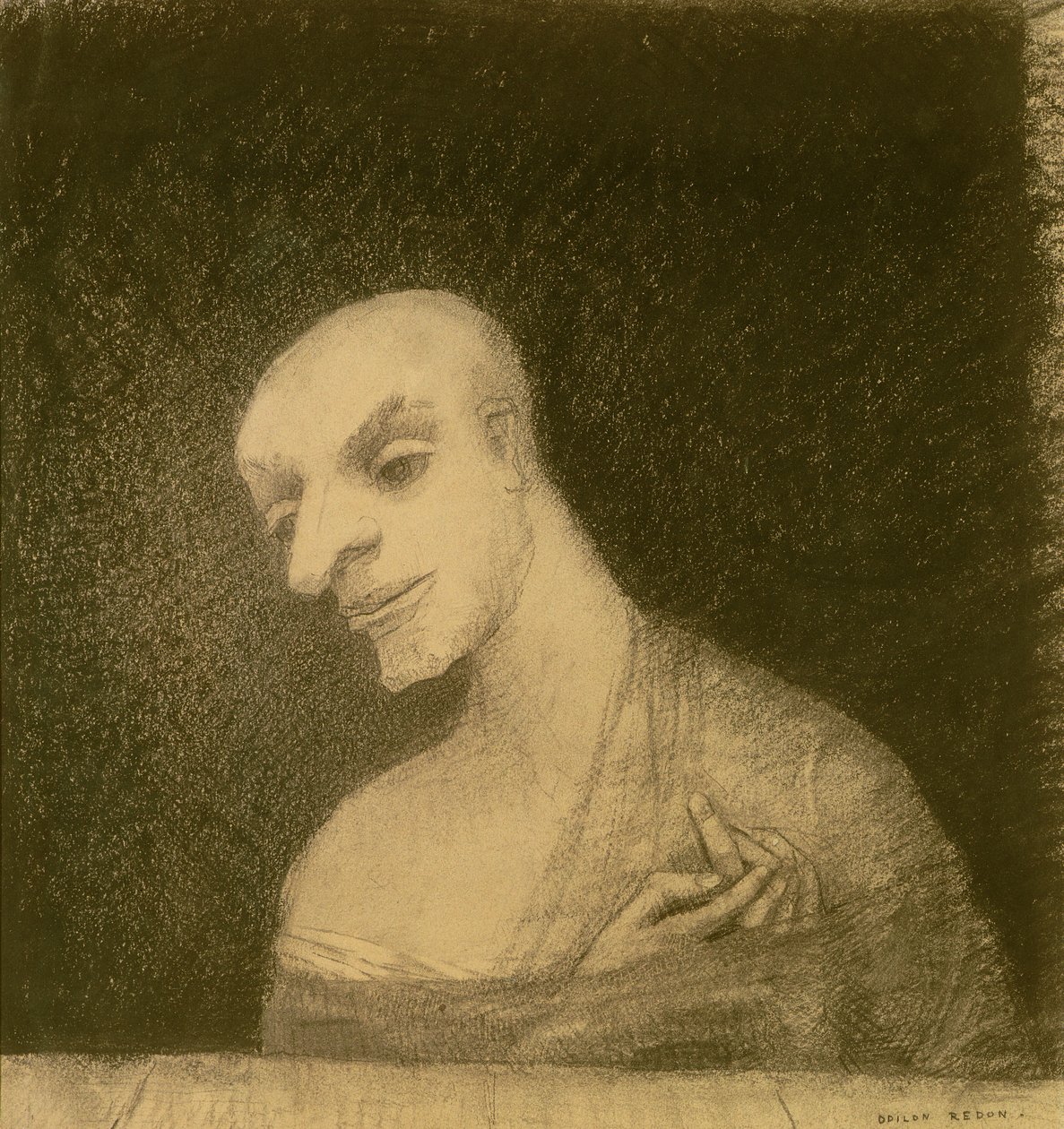Imaginäre Figur, ca. 1881 von Odilon Redon
