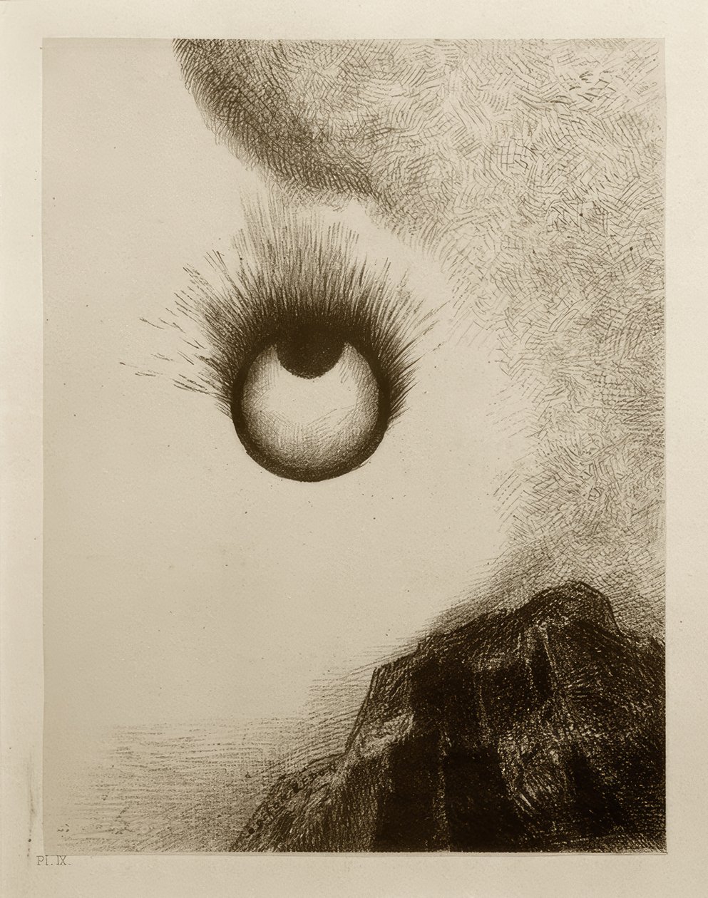 Überall flammen die Schlehen von Odilon Redon