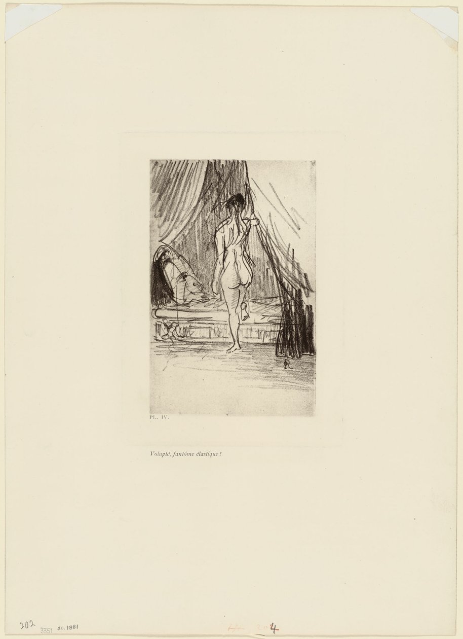 Vergnügen, elastisches Phantom!, Platte 5 von 9 von Odilon Redon