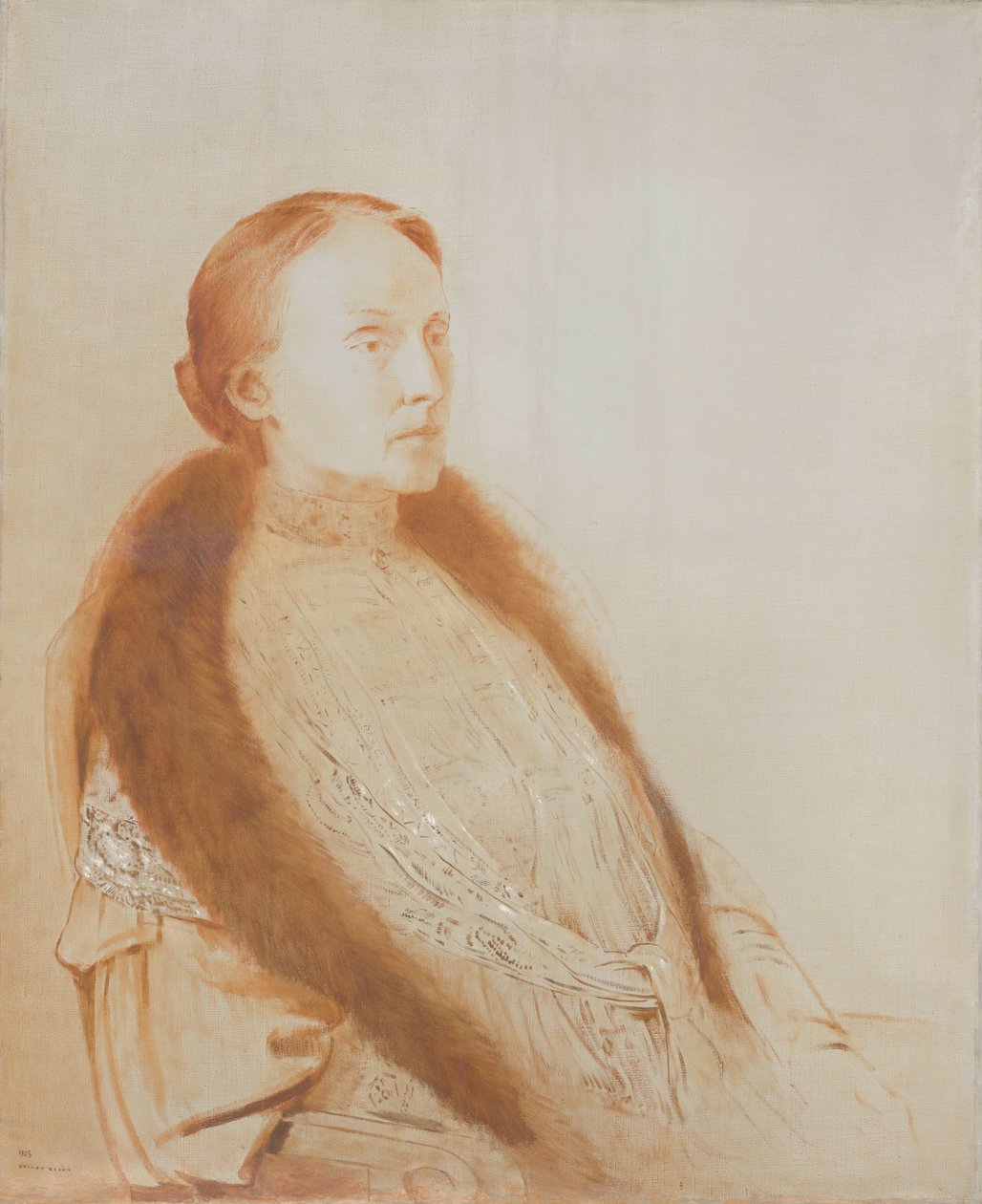 Porträt von A.M.L. Bonger-van der Linden von Odilon Redon