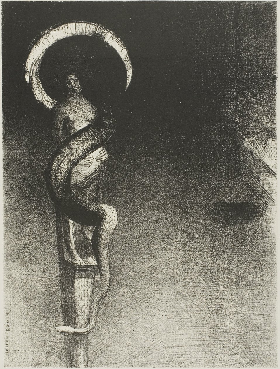 Schlangen-Heiligenschein von Odilon Redon