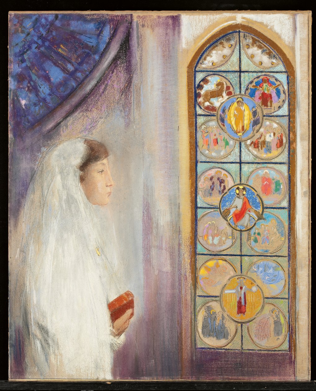 Simone Fayet als Kommunikantin von Odilon Redon
