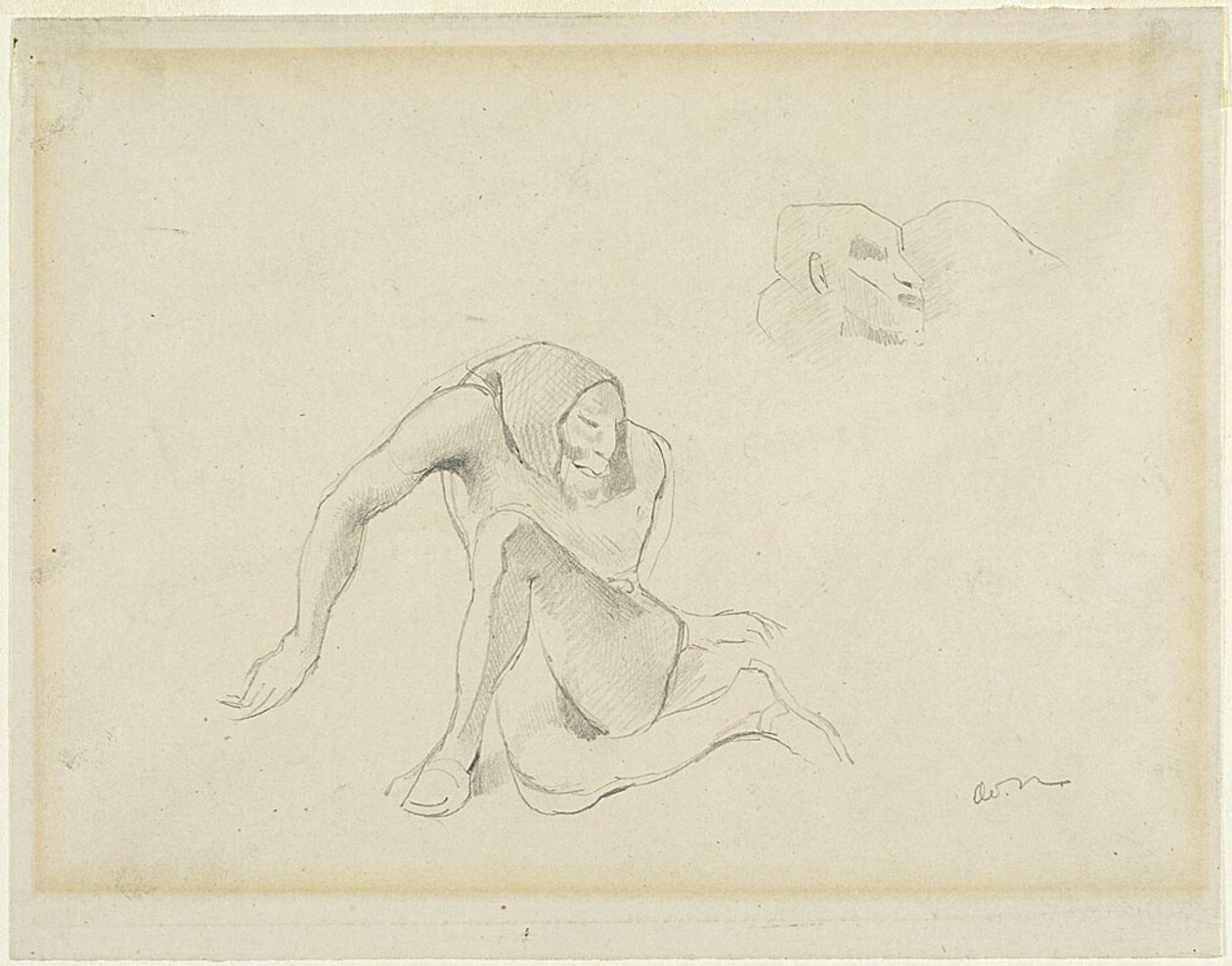 Zwei groteske Figuren von Odilon Redon
