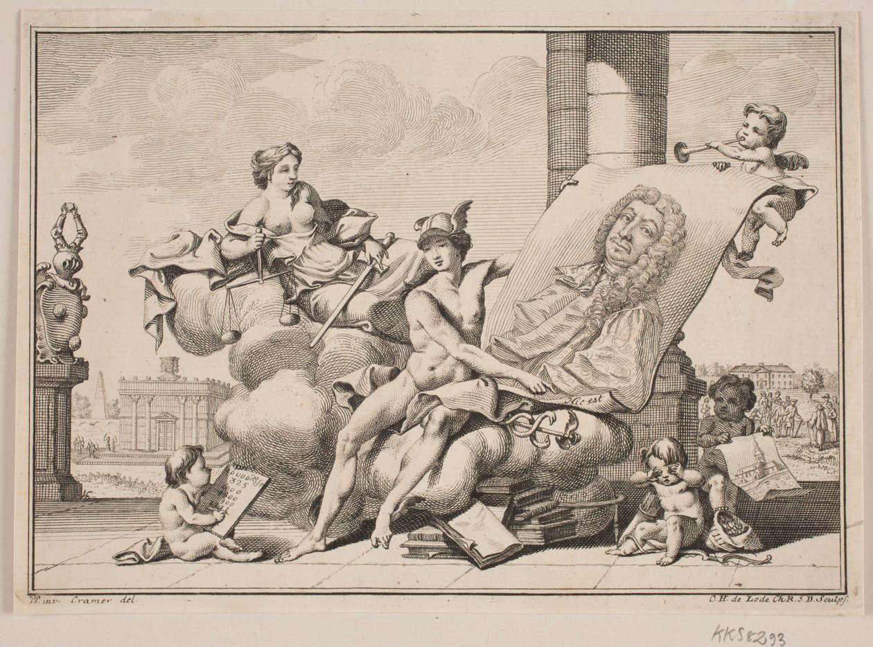 Peder Lasson. Allegorische Umgebung. von Odvardt Helmoldt de Lode