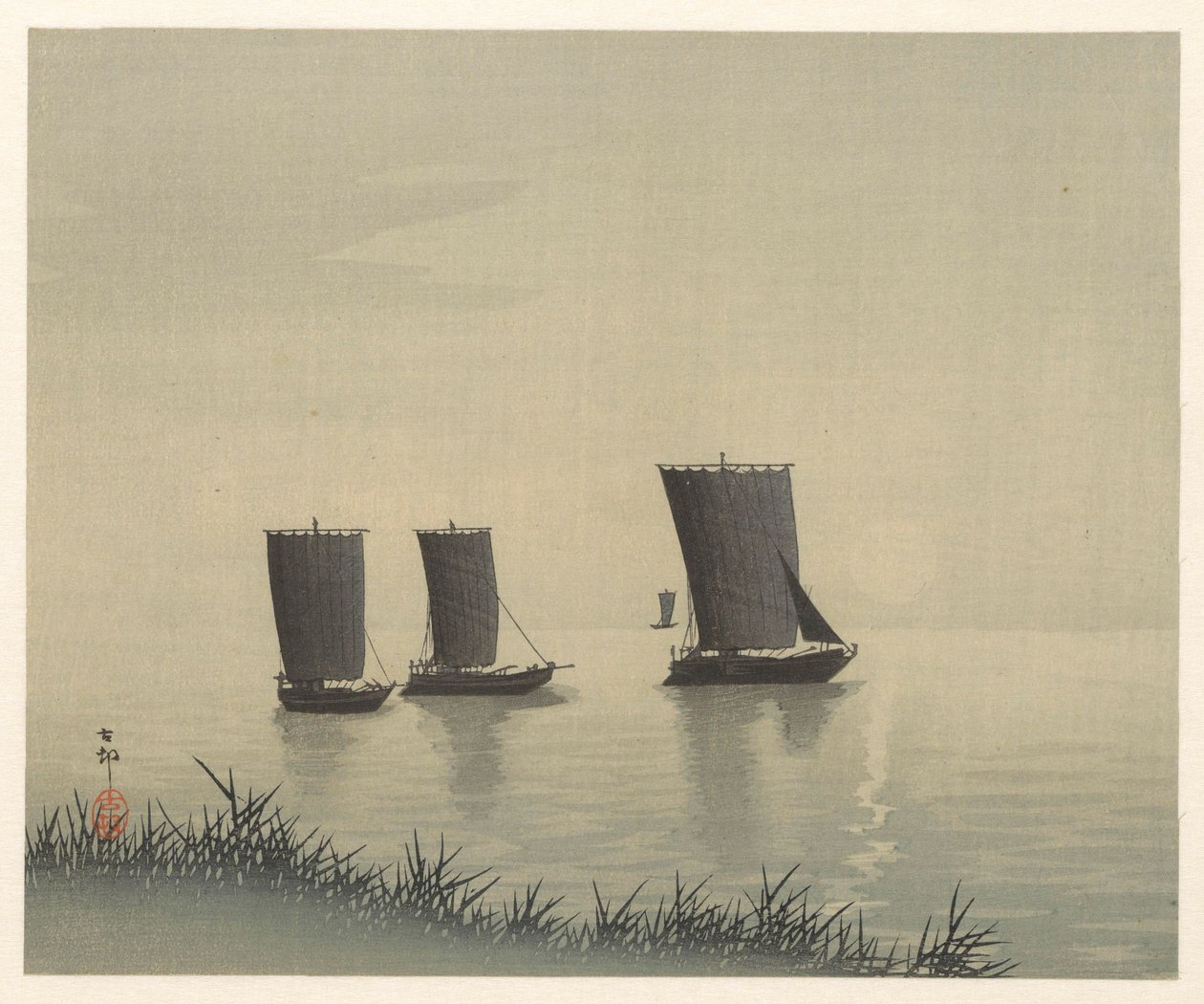 Fischerboote von Ohara Koson