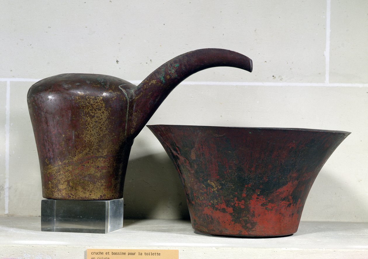 Kanne und Becken von Old Kingdom Egyptian