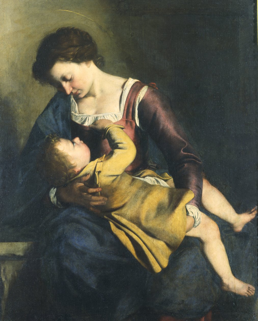 Jungfrau mit Kind von Orazio Gentileschi