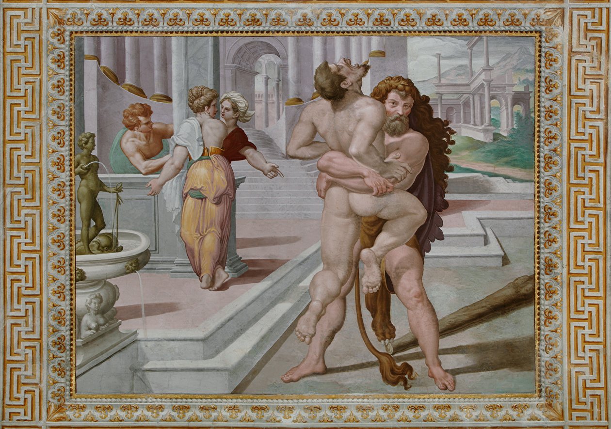 Herkules kämpft gegen Antäus (Detail) von Orazio Samacchini
