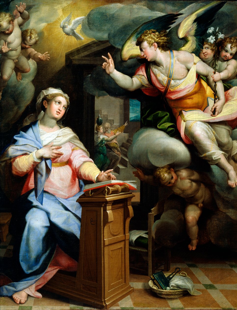 Die Verkündigung, 1560er Jahre von Orazio Samacchini