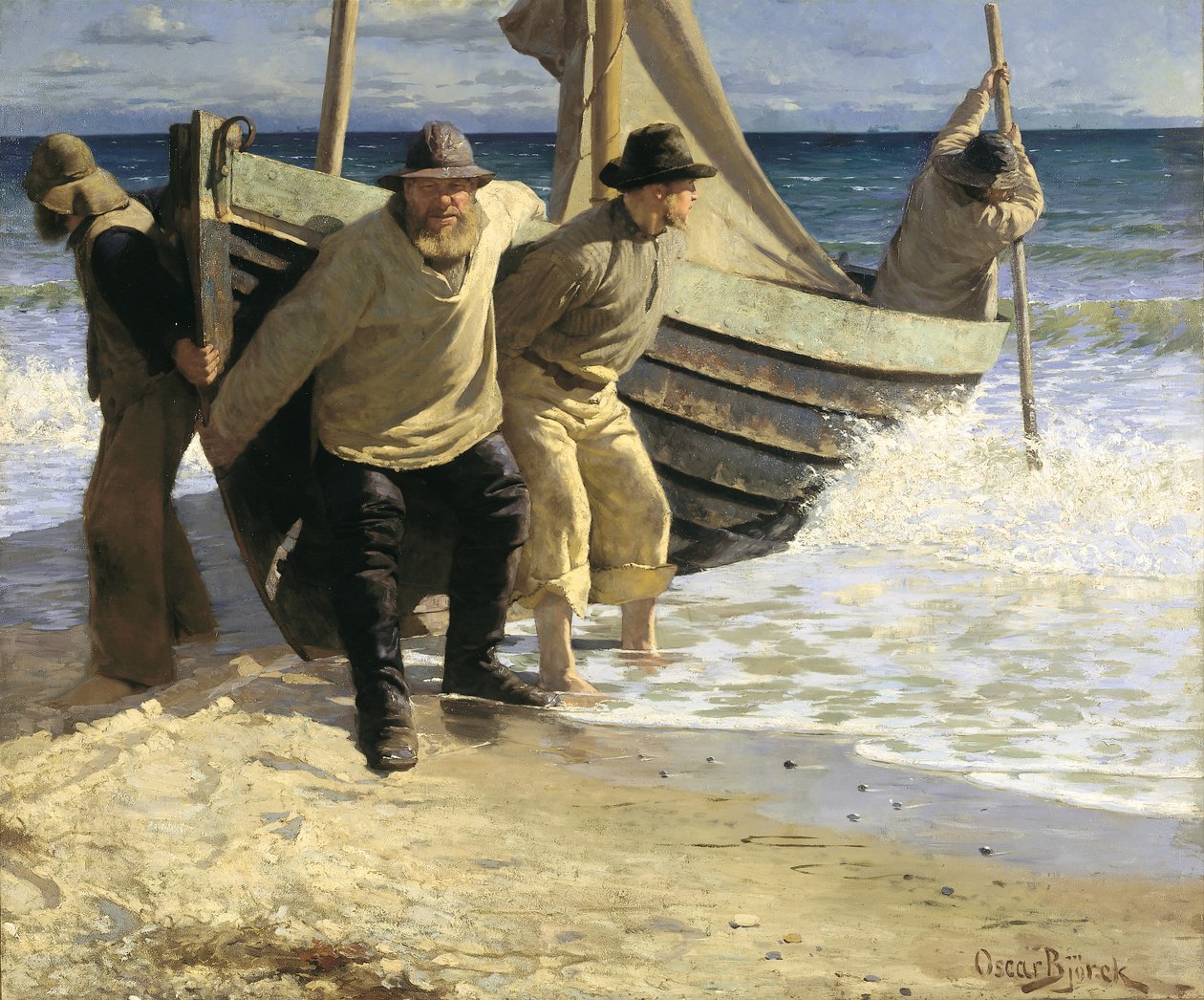 Boot zu Wasser lassen. Skagen von Oscar Gustaf Bjorck