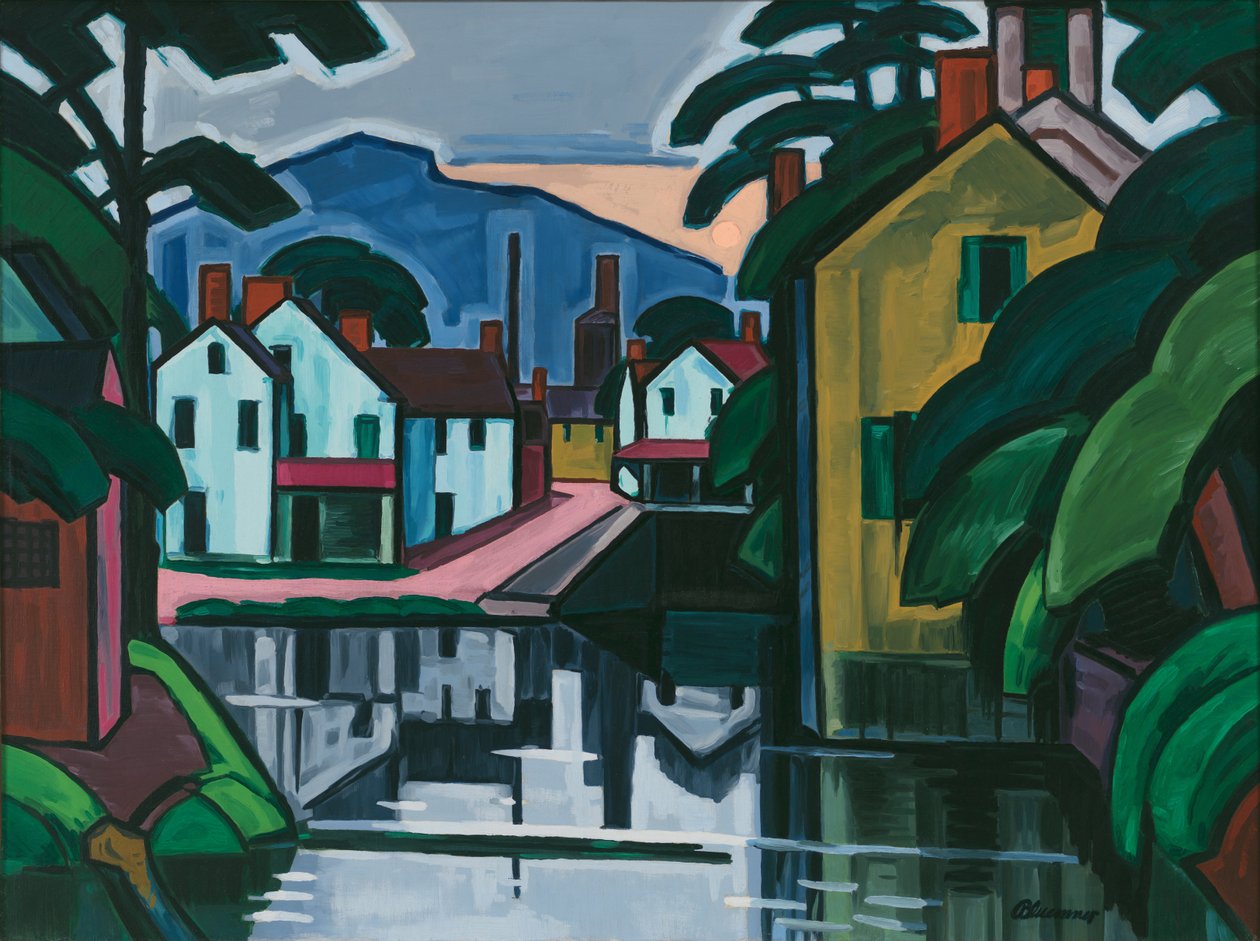 Alter Hafenkanal von Oscar Florianus Bluemner