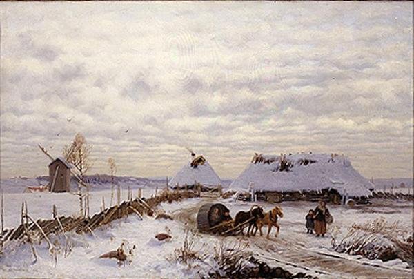 Winterlandschaft von Oskar Hoffmann