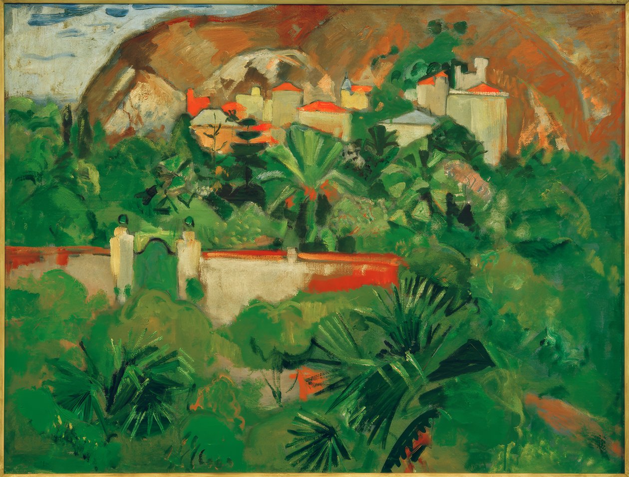 Italienische Landschaft mit Tor, Levanto von Oskar Moll