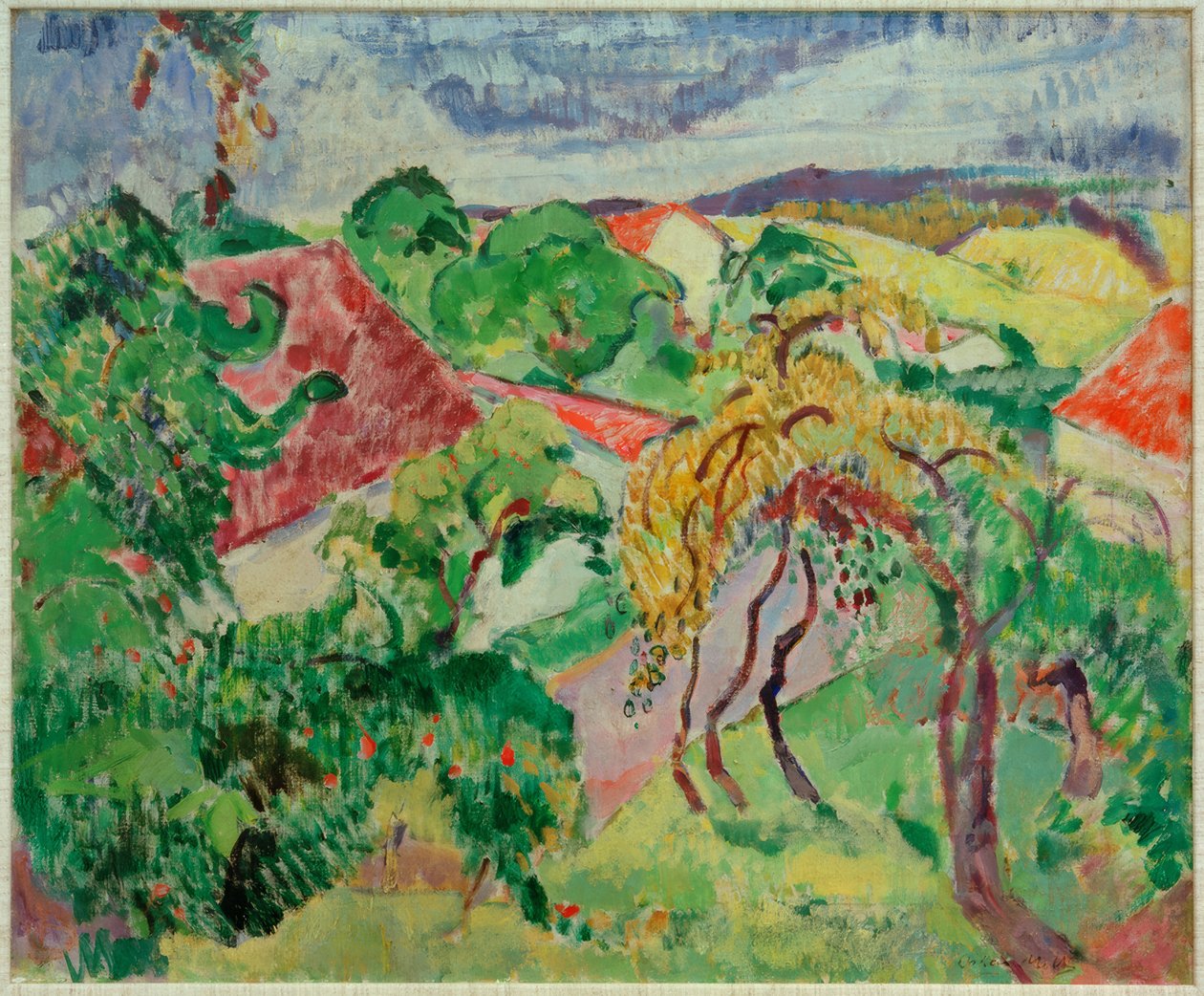 Oberbayerische Landschaft von Oskar Moll