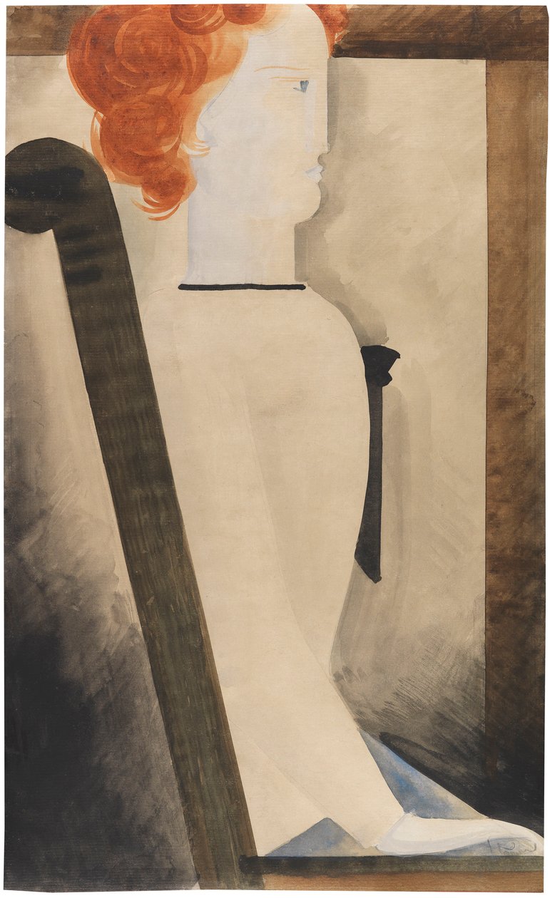 Sitzende Frau, 1929 von Oskar Schlemmer