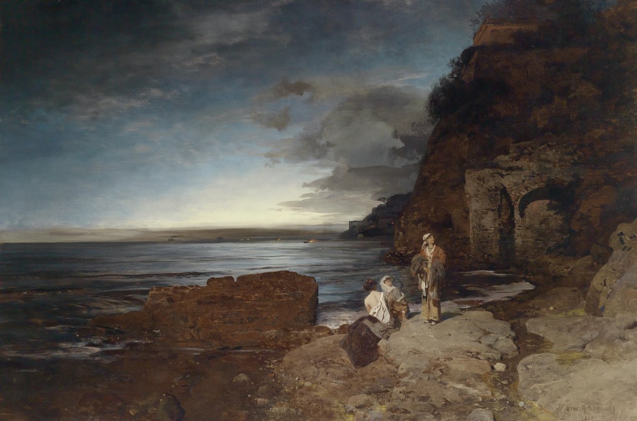 Abend an der Küste von Oswald Achenbach