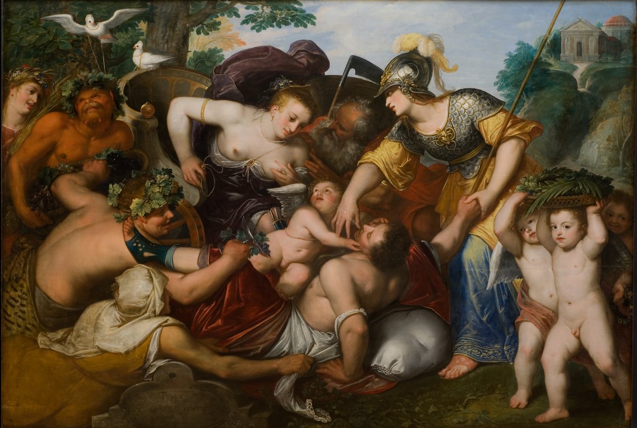 Allegorie der Versuchungen der Jugend, 1648 von Otto van Veen